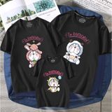 Áo Gia Đình Familylove - Mẫu Đồng Phục Gia Đình Họa Tiết Mèo Máy Doraemon Đáng Yêu Chất Liệu Cotton 100% Co Giãn