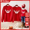 Áo Sweater Gia Đình Familylove - Mẫu Áo Gia Đình Sweater Dài Tay Noel Sừng Tuần Lộc Chất Nỉ Da Cá Cotton 100%