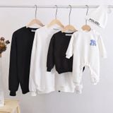 Áo Gia đình Thu Đông Familylove - Đồ Áo Gia đình Mùa Đông Sweater Logo New York Yankess MLB like Chất Nỉ Da Cá Cotton 10