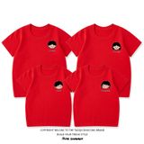 Áo gia đình Familylove - Set áo gia đình in họa tiết gia đình chibi đáng yêu chất liệu cotton 100% cao cấp