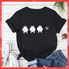 Áo thun phông nam nữ form rộng Familylove - Mẫu áo Unisex 3 chú Cừu Trắng và Cừu Đen chất Cotton 100% cao cấp