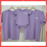 Áo gia đình Familylove - Mẫu Áo gia đình logo chữ Family đơn giản chất Cotton 100% Cao cấp