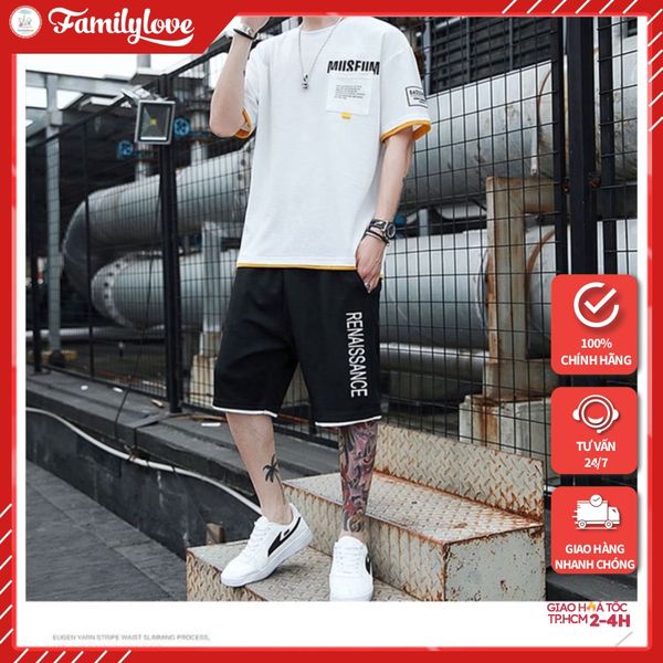 Bộ quần áo thun cotton nam thể thao Familylove – Set MUSEUM