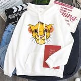 Áo Hoodie Nữ form rộng Cotton Nỉ da cá (Kèm hình thật chất áo có Logo Thương hiệu) Sư tử trong Vua Sư Tử LION KING