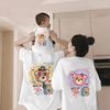 Áo gia đình Familylove - đồ gia đình họa tiết gia đình gấu Lucky Happy Bear chất liệu cotton 100%