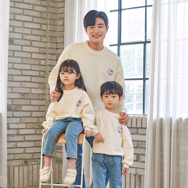 Áo Gia Đình Thu Đông Familylove -Mẫu Gia Đình Thu Đông Sweater Logo I Love You Xinh Xắn Chất Liệu Nỉ Da Cá Cao Cấp