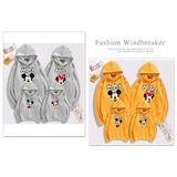 Áo Hoodie Gia Đình Familylove - Áo Hoodie Nón/Túi Mickey Dễ Thương Chất Liệu Nỉ Da Cá Cao Cấp