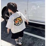 Áo Gia Đình Familylove - Đồng Phục Gia Đình In Logo Chú Hổ Xinh Xắn Chất Liệu Cotton 100% Co Giãn Cao Cấp