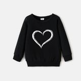 Áo Sweater Gia Đình Familylove - Mẫu Áo Sweater Family Họa Tiết Trái Tim All You Need Is Love Chất Nỉ Da Cá Cotton 100%
