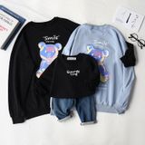Áo Sweater Gia đình Familylove- Mẫu Áo Gia đình Sweater Graphic Gấu Đáng Yêu Smile Summer Time Chất Nỉ Da Cá Cotton 100%