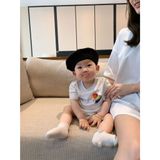 Áo gia đình Familylove - đồ gia đình họa tiết hoạt Trái Tim sắc màu chất liệu cotton 100%