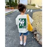 Áo gia đình Familylove - Set Đồ Gia đình NY chữ NEW RIKKI MOMOES chất Cotton 100% co giãn 4 chiều cao cấp