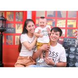 Áo Gia Đình Familylove - Mẫu áo gia đình Boss Man - Boss Lady - Mini Boss Dễ Thương Chất Liệu Cotton 100% Cao Cấp