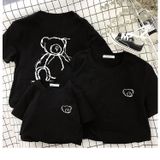 Áo gia đình Familylove - đồ gia đình Gấu in 2 mặt cực dễ thương chất liệu cotton 100% co giãn