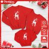Áo Sweater Gia đình Familylove - Áo Sweater gia đình In hình chú tuần lộc Daddy,Mommy,Sophia  Chất Cotton 100% Cao Cấp