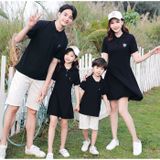 Áo Gia Đình Cổ Trụ Familylove - Đồng Phục Gia Đình Có Cổ In Logo Chất Liệu Nỉ Da Cá Cotton 100% Co Giãn Cao Cấp