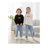 Áo Sweater Gia Đình Familylove - Mẫu Áo Sweater  Họa Tiết Trái Tim Xinh Xắn Love Gumuf Ank A Chất Nỉ Da Cá Cotton 100%
