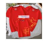 Áo gia đình Familylove - Set áo gia đình tết 2024 họa tiết chú rồng con Joyful chất liệu cotton 100% cao cấp