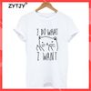 Áo thun phông nam nữ form rộng Familylove - Mẫu áo Unisex Chú Mèo I Do What I Want chất Cotton 100% cao cấp