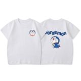 Áo gia đình Familylove - đồ gia đình Doraemon xinh xắn chất liệu cotton 100% cao cấp form rộng