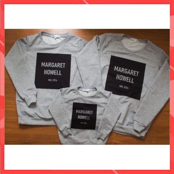 Áo Hoodie Gia Đình Familylove - Áo Hoodie Chữ HOWELL Chất Liệu Nỉ Da Cá Cao Cấp