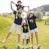 Áo gia đình Familylove - đồ gia đình họa tiết trái tim MORE LOVE  chất liệu cotton 100%