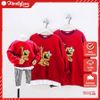 Áo Sweater Gia đình Familylove - Áo Sweater gia đình thu đông hình nhân vật hoạt hình Chất Cotton 100% Cao Cấp