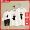 Áo Sweater Gia Đình cotton Nỉ Da Cá (HÌNH THẬT CHẤT ÁO + LOGO THƯƠNG HIỆU) chú Gấu Merry Chrismas - Noel