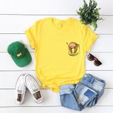Áo thun phông nam nữ form rộng Familylove - Mẫu áo UnisexChú Lười ngủ trên họa tiết Túi chất Cotton 100% cao cấp