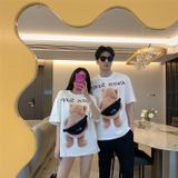 Áo thun nam form rộng chất 100% cotton mềm mịn thấm hút hồ hôi Familylove Gấu Always Sunny Hot Trend