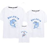 Áo gia đình Familylove - Mẫu Áo gia đình Cá Heo Dophin dễ thương Cotton 100%