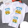 Áo gia đình Familylove - Mẫu Gia đình là Số 1 chiếc xe Bus ý nghĩa màu Trắng Cotton 100%