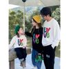 Áo sweater gia đình Familylove - Áo Sweater họa tiết trái tim LOVE chất liệu nỉ da cá cao cấp