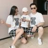 Áo Gia Đình Familylove - Set Đồ Gia Đình Họa Tiết Hình Gấu Cực Dễ Thương Chất Liệu Cotton 100% Co Giãn