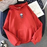 Áo Hoodie Nữ form rộng Cotton Nỉ da cá (Kèm hình thật chất áo có Logo Thương hiệu) Hình người ngoài hành tinh UFO