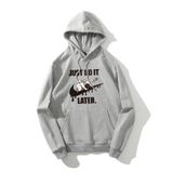 Áo hoodie nỉ cho nam form rộng Familylove – Áo mùa đông nam nữ phi hành gia Thông điệp Just do it Later