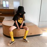 Váy bé gái Familylove - Váy cho bé gái họa tiết mặt cười Drew năng động chất liệu cotton 100% co giãn mềm mịn