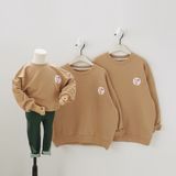Áo Gia Đình Thu Đông Familylove -Mẫu Gia Đình Thu Đông Sweater Logo I Love You Xinh Xắn Chất Liệu Nỉ Da Cá Cao Cấp