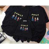 Áo gia đình Familylove - Mẫu Áo gia đình We are Family nhân vật Chibi dễ thương