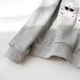 Áo Hoodie Gia đình Familylove - Mẫu Áo Hoodie Family In Hình Chú Gấu Nhỏ Xinh Xắn NI Chất Nỉ Da Cá Cotton 100%