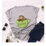 Áo thun phông nam nữ form rộng Familylove - Mẫu áo Unisex nam nữ Chú Lười SLOFFEE Cotton 100% cao cấp