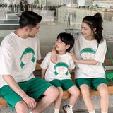 Bộ quần áo gia đình Familylove - set bộ quần áo gia đình họa tiết bạn nhỏ đáng yêu chất liệu cotton 100% co giãn