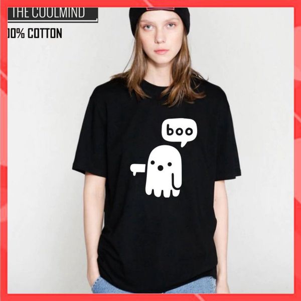 Áo thun phông nam nữ form rộng Familylove - Mẫu áo Unisex A Ghost Said  Booooooo chất Cotton 100% cao cấp