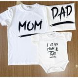 Áo gia đình Familylove - đồ gia đình I <3 MY MOM AND DAD cotton 4 chiều