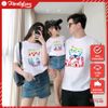 Áo Gia Đình Familylove - Mẫu Đồng Phục Gia Đình Họa Tiết Gia Đình Hổ Đáng Yêu Chất Liệu Cotton 100% Co Giãn