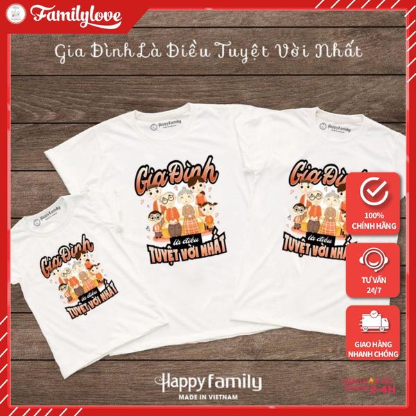 Áo Gia Đình Familylove - Mẫu Áo Gia Đình Là Điều Tuyệt Với Nhất