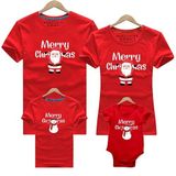 Áo gia đình Familylove - Set áo gia đình in họa tiết ông già Noel Merry Christmas chất liệu cotton 100% cao cấp