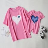 Áo Gia Đình Familylove - Đồng Phục Gia Đình Họa Tiết Trái Tim Only One You  Chất Liệu Cotton 100% Co Giãn Cao Cấp