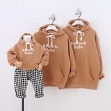 Áo Gia Đình Thu Đông Familylove -Mẫu Gia Đình Thu Đông Hoodie Ấm Áp  Brunch Babe Dễ Thương Chất Liệu Nỉ Da Cá Cao Cấp