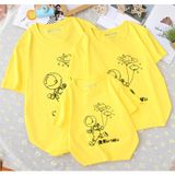 Áo thun cotton gia đình Familylove – Set in hình phi hành gia vũ trụ dễ thương